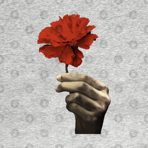 Hadestown Red Flower and Hand| Musical Theatre Gift by HuhWhatHeyWhoDat